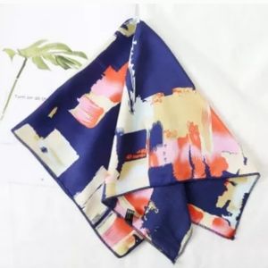 Soft Silky Fun Scarf For Head Hair Bag Neck Floral